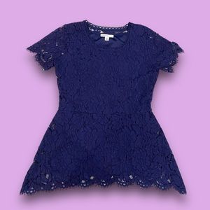 dark purple lace blouse